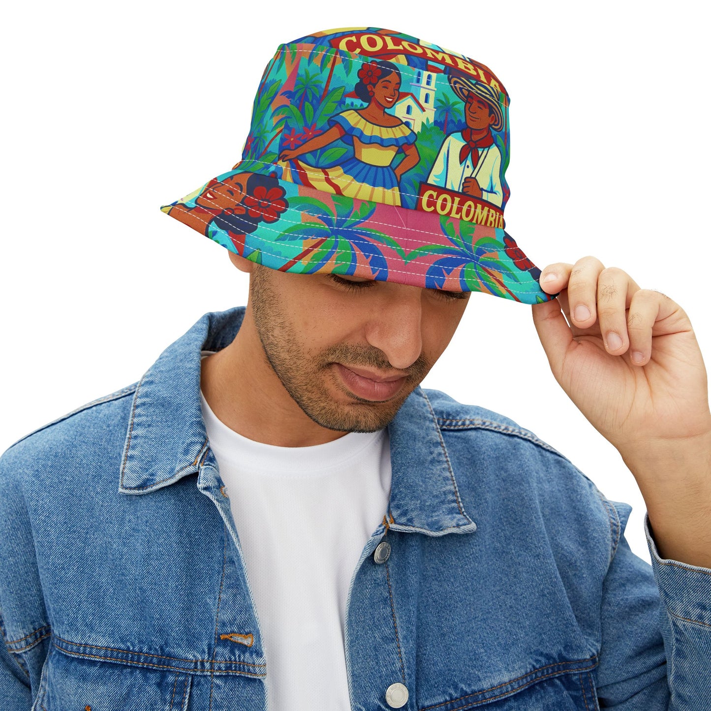 Columbia Bucket Hat Colombian Gift for Her Him Unisex