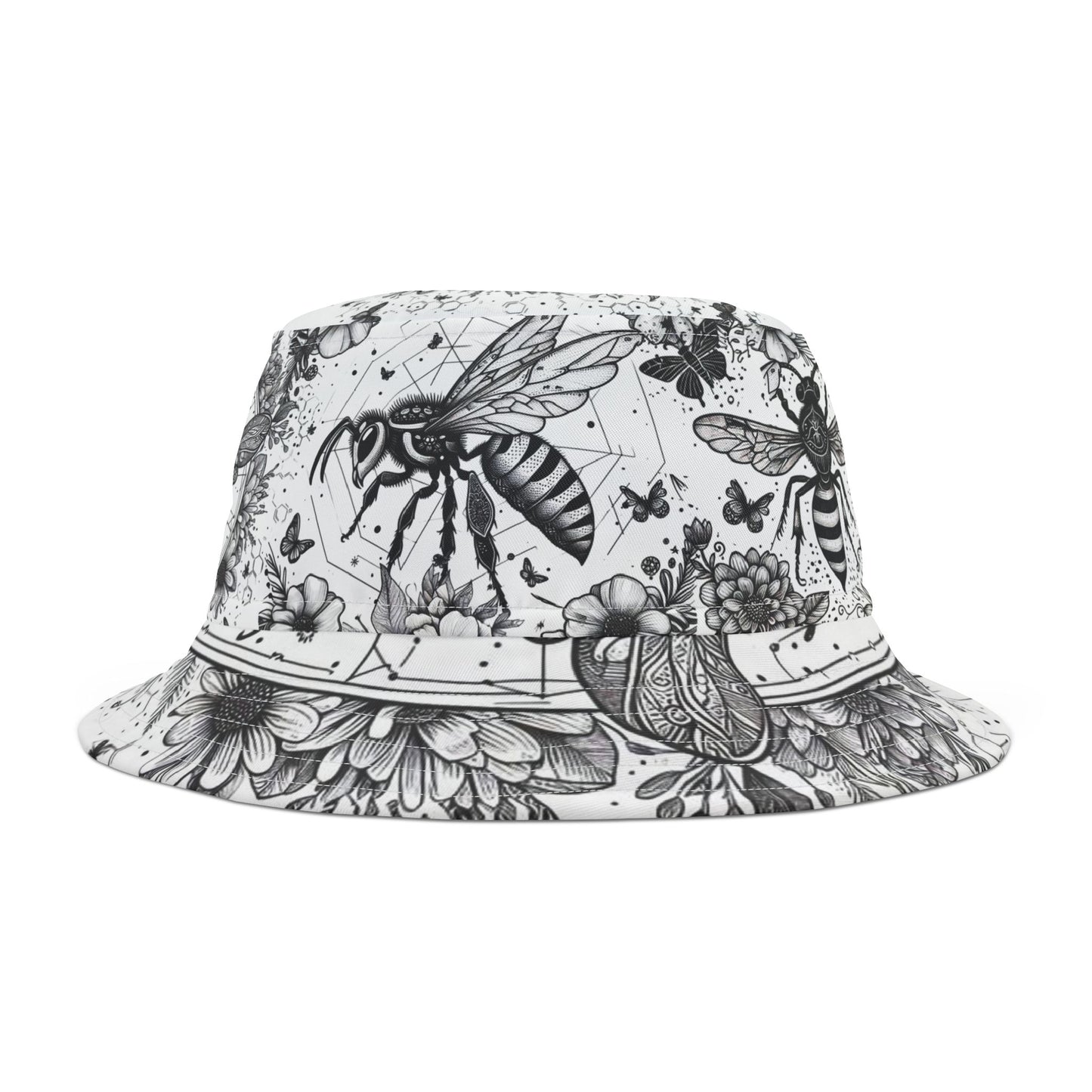 Bumblebee Bucket Hat Hunny Bee Gift for Vegan Boho Vegitarian
