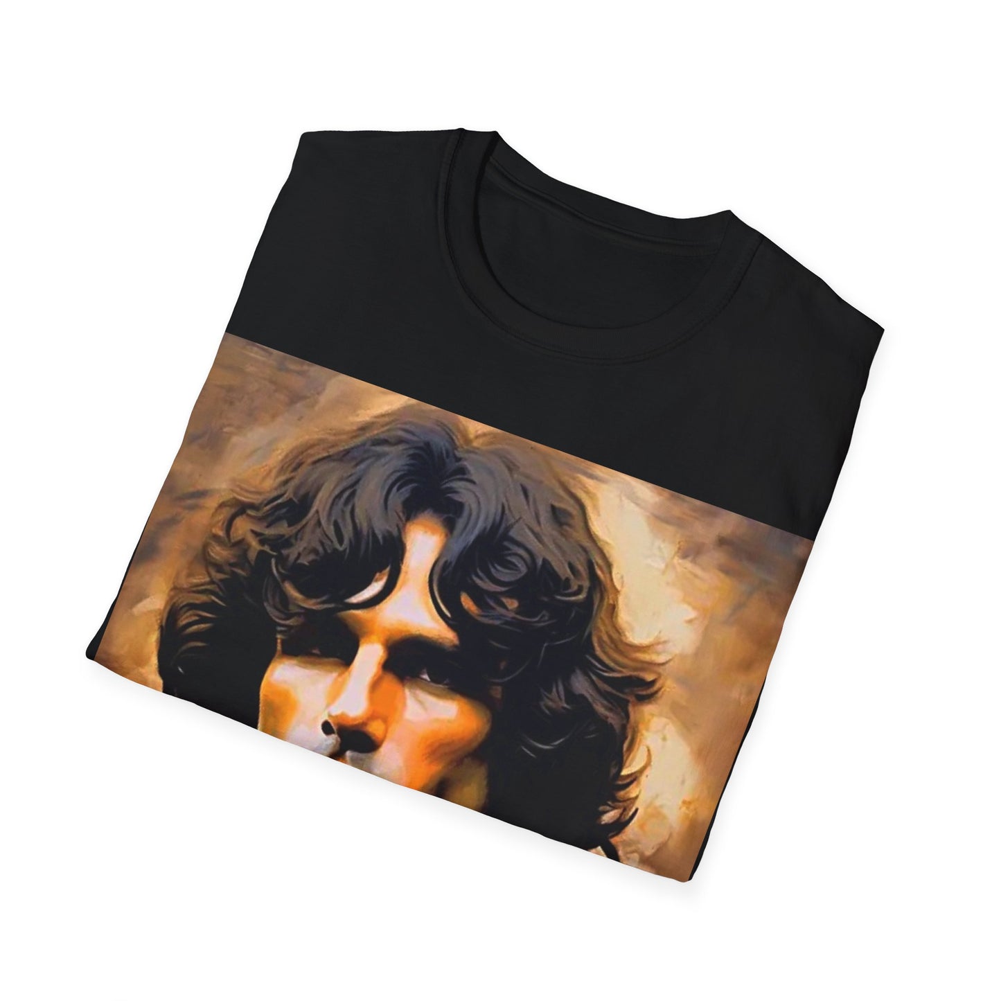 Jim Morrison Unisex Softstyle T-Shirt Vintage Style Rockstar 1960’s