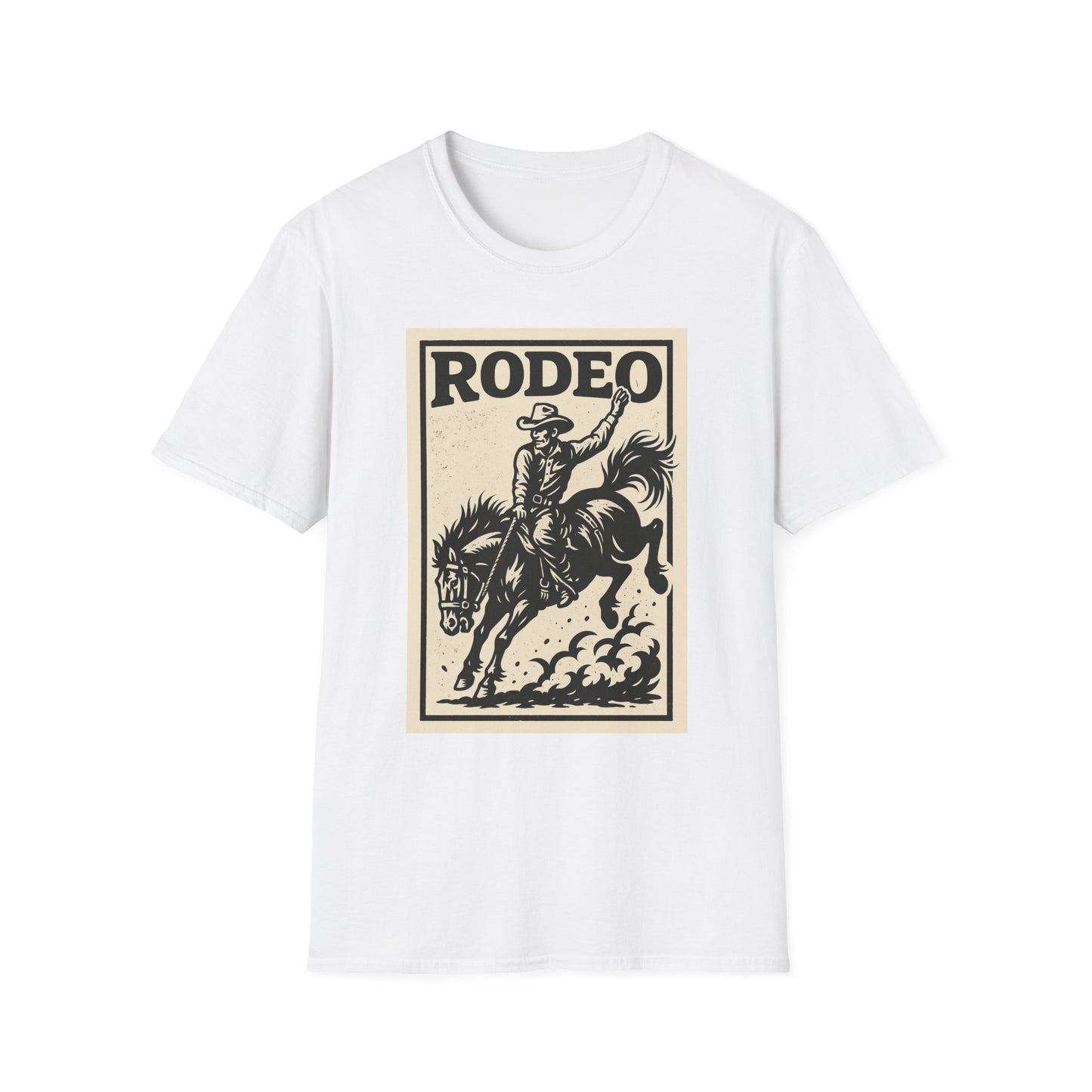 Rodeo Unisex Softstyle T-Shirt Cowboy Shirt Tee Western