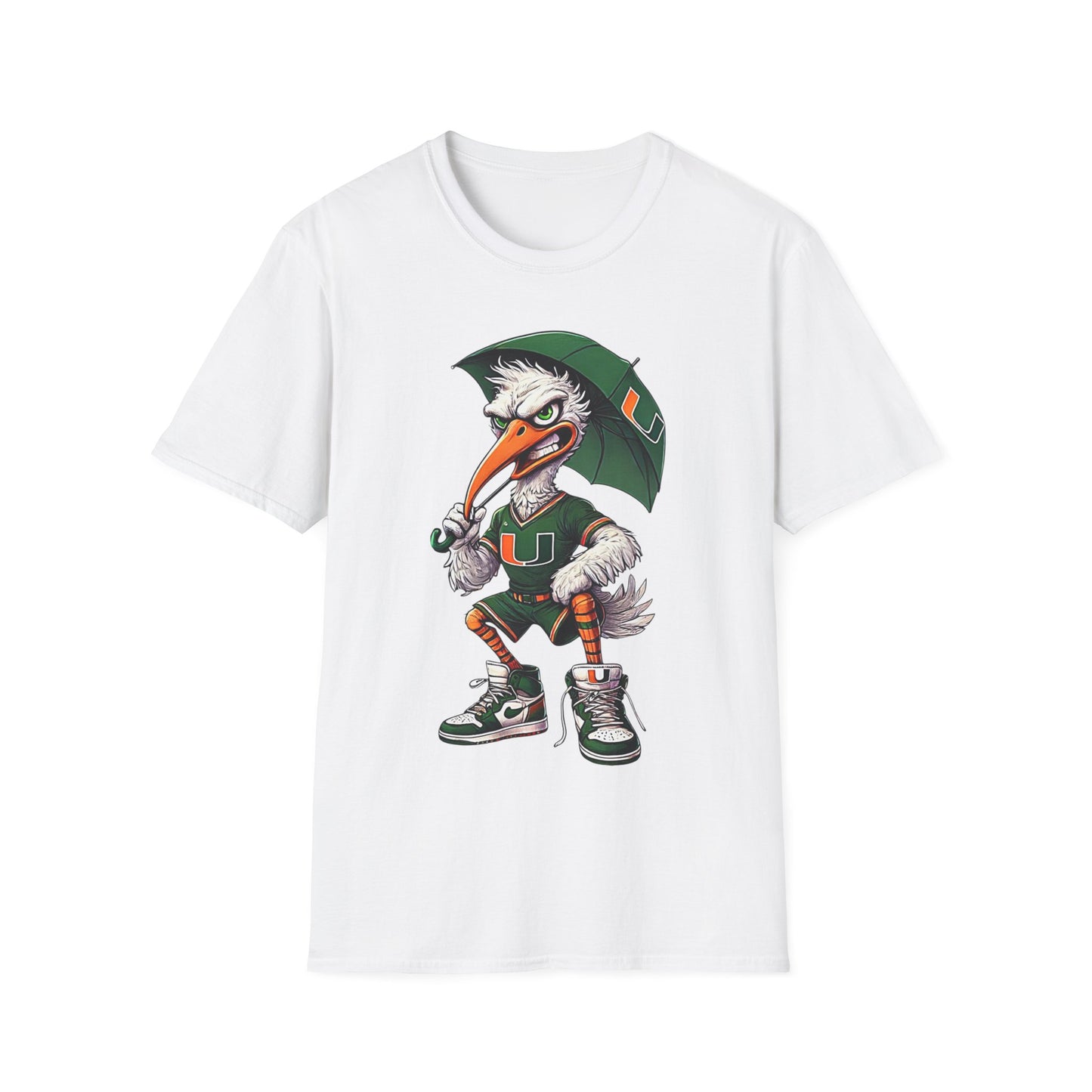 Up to 5X Miami Unisex Softstyle T-Shirt Hurricanes Miami University Sports Wear