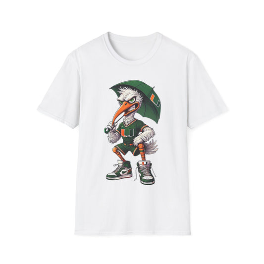 Up to 5X Miami Unisex Softstyle T-Shirt Hurricanes Miami University Sports Wear