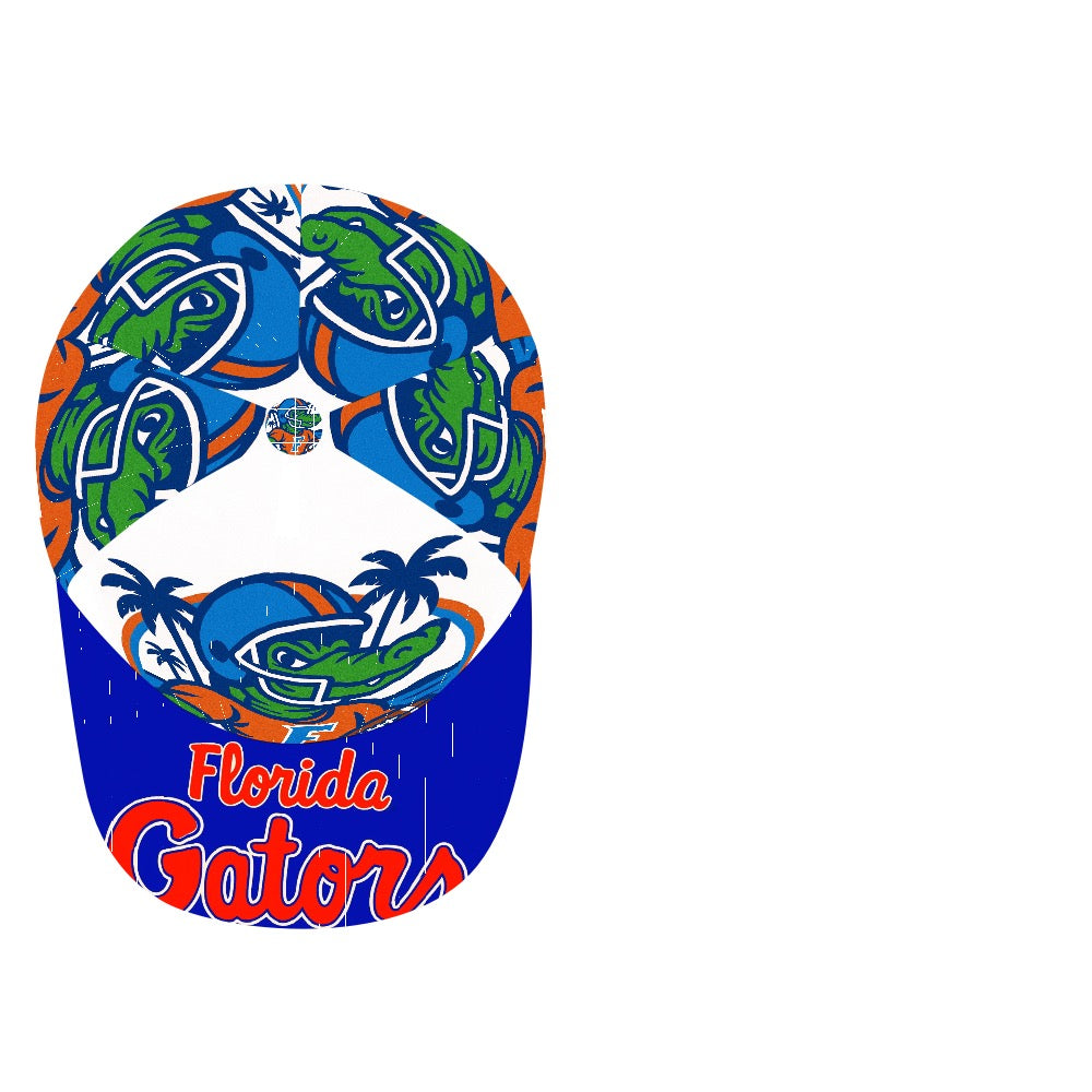 Florida Gators Trucker Hat, UF Gators Baseball Cap, Blue Brim