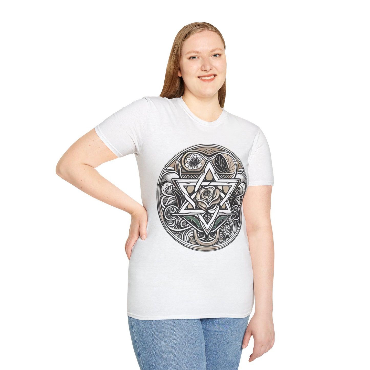 Jewish Star T-shirt Star of David Unisex Top Pro Israel Fashion Spiritual