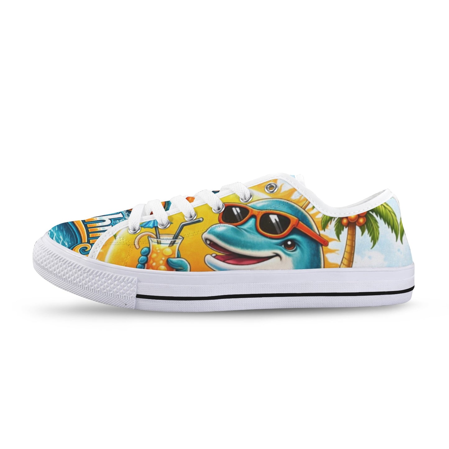 Miami Dolphins Women’s Low Top Sneakers, Football Fan Shoes, Miami Dolphins Shoes