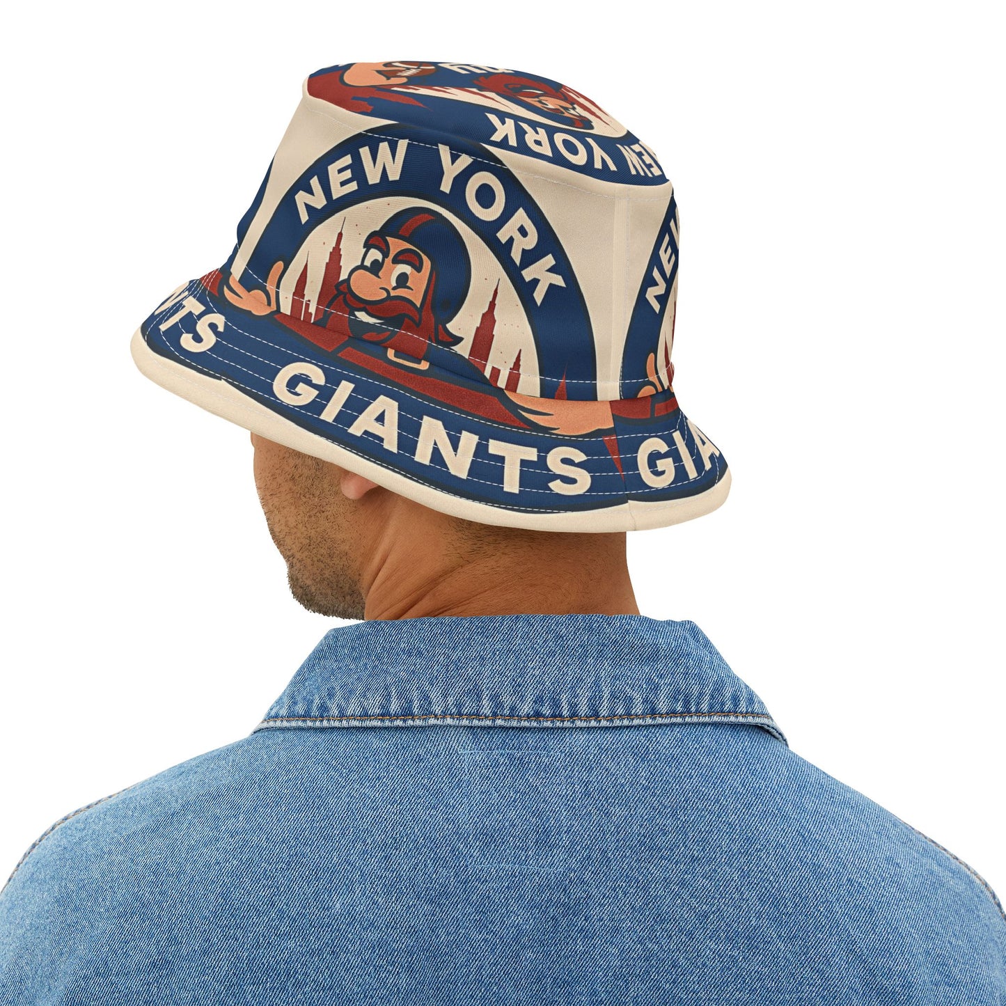 NY City Giants Bucket Hat Football Sports Wear Fan