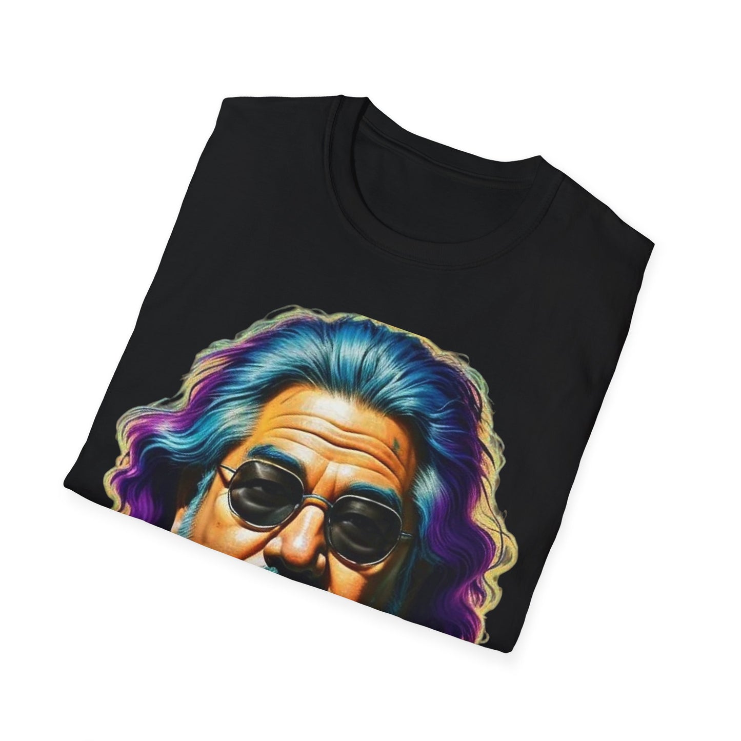 Jerry Garcia Newest Unisex Softstyle T-Shirt 1980’s Musician Retro Vintage Style