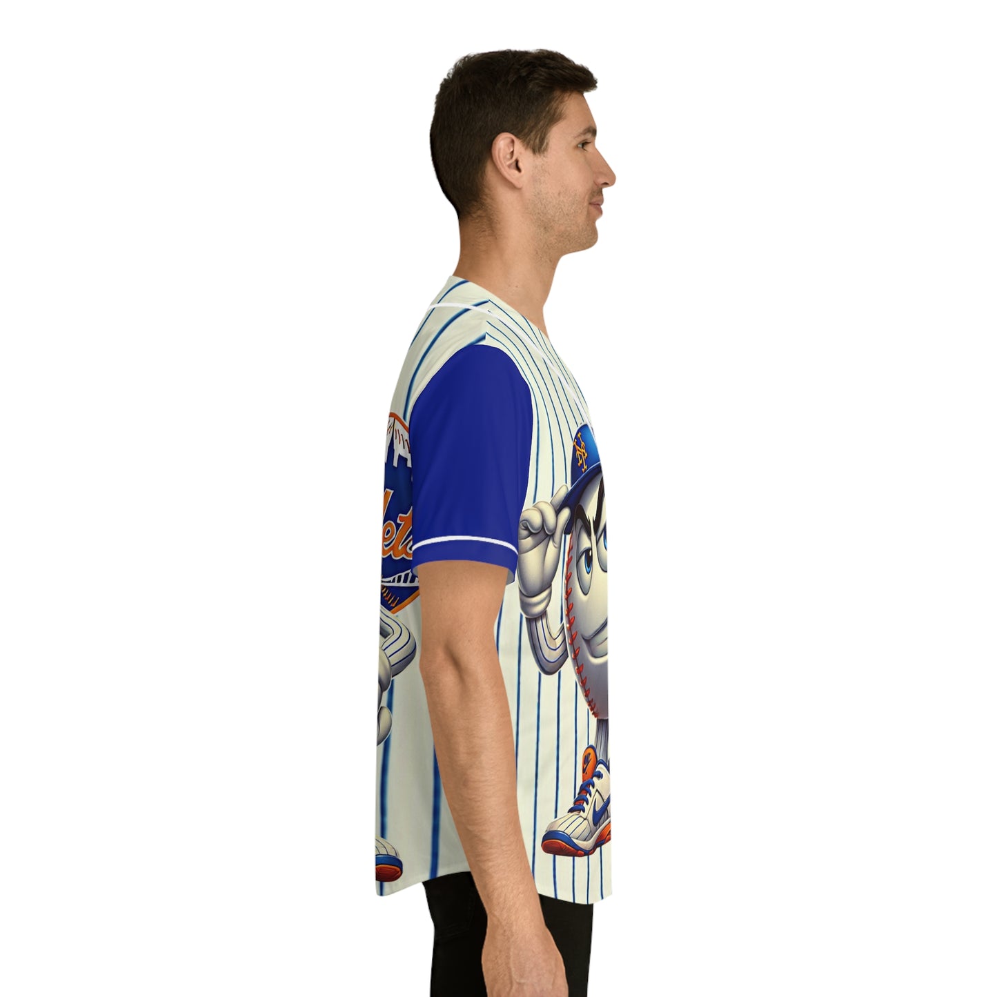 NY Mets Men's Baseball Jersey Shirt Sports Wear Fan