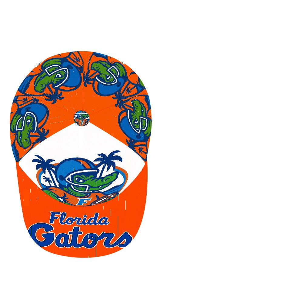 Florida Gators Trucker Hat, UF Gators Baseball Cap, Orange Brim