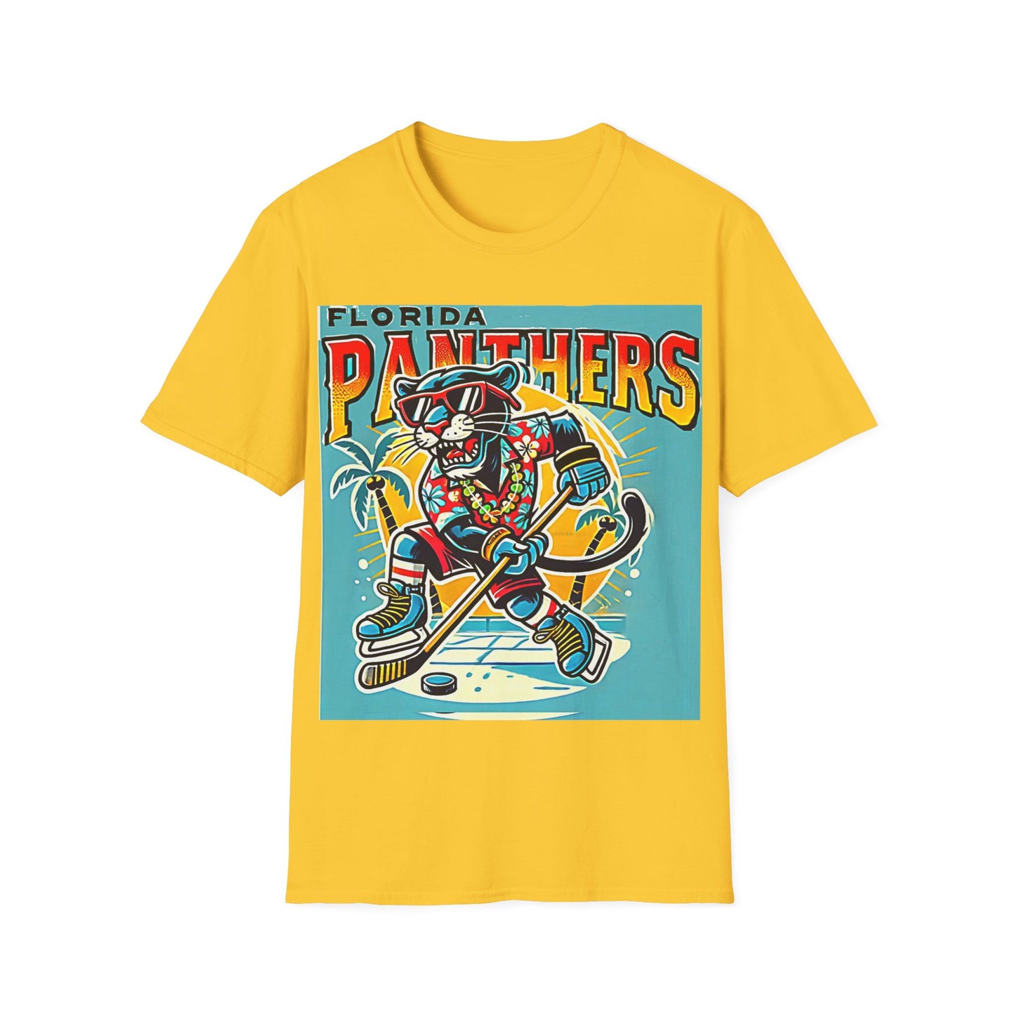 Florida Panthers Tee Unisex Softstyle T-Shirt Sports Team