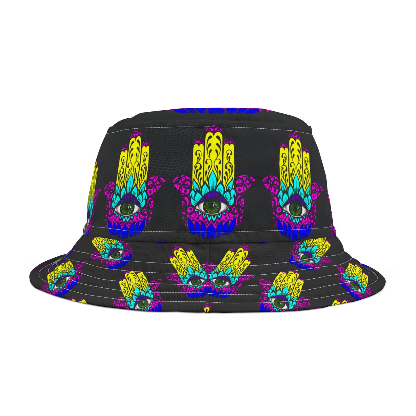 Bucket Hat Hamsa Hand of Fatima Good Luck Evil Eye Protection