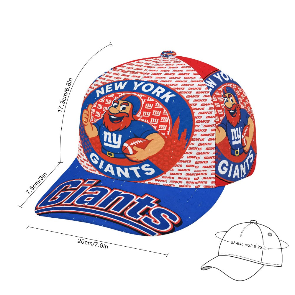 NY Giants Baseball Cap Trucker Hat – Unisex Football Fan Hat