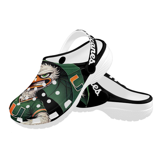 Hurricanes Adults Clogs Miami University Croclike Black