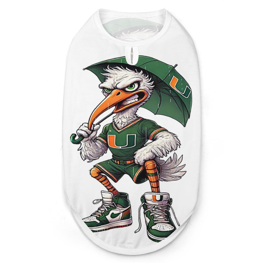 Miami Hurricanes Pet Shirt UM University of Miami Dog Cat Shirt