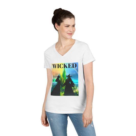 Wicked Ladies' V-Neck T-Shirt Movie Musical Inspired Tee Gift