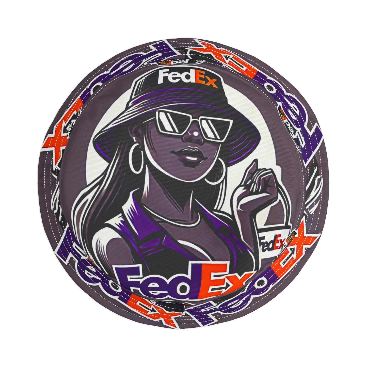 FedEx Woman Bucket Hat