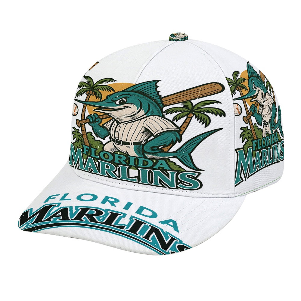 Florida Marlins Baseball Cap Trucker Hat