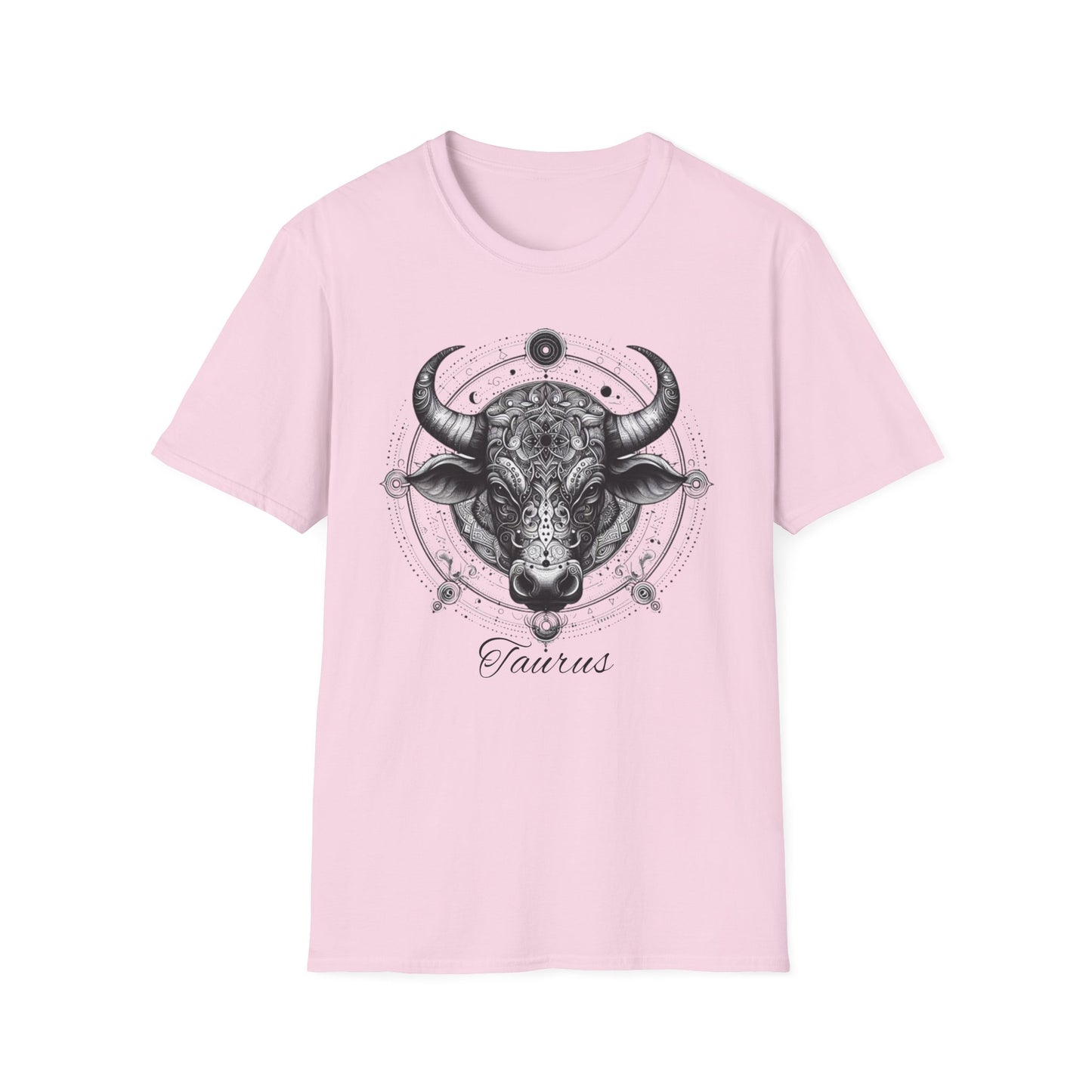 Taurus Zodiac Symbol Unisex T-Shirt - Birthday Gift for Sister Brother Mother Father - Boho Bohemian Style