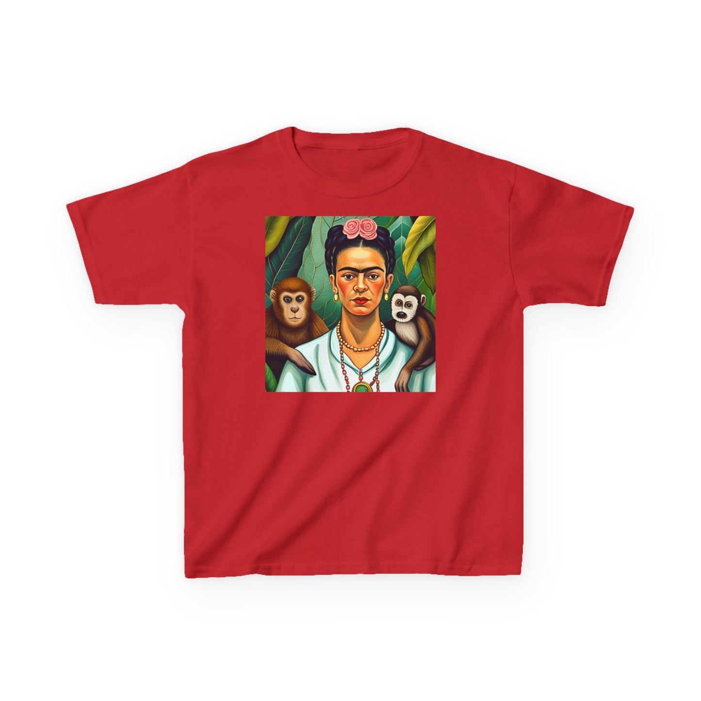 Frida Kahlo Kids Heavy Cotton™ Tee Mexican Artist Style Art Gift Children