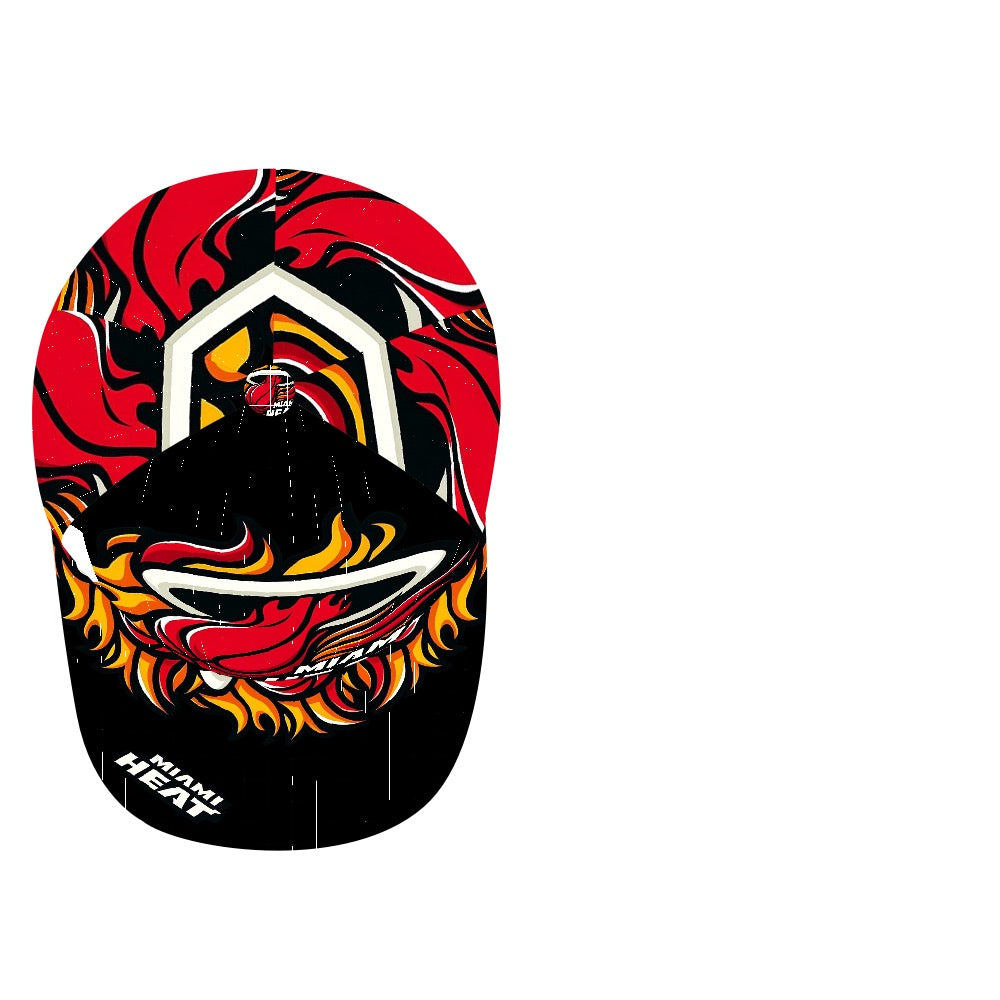 Miami Heat Trucker Hat, Miami Heat Baseball Cap, Basketball Fan Hat