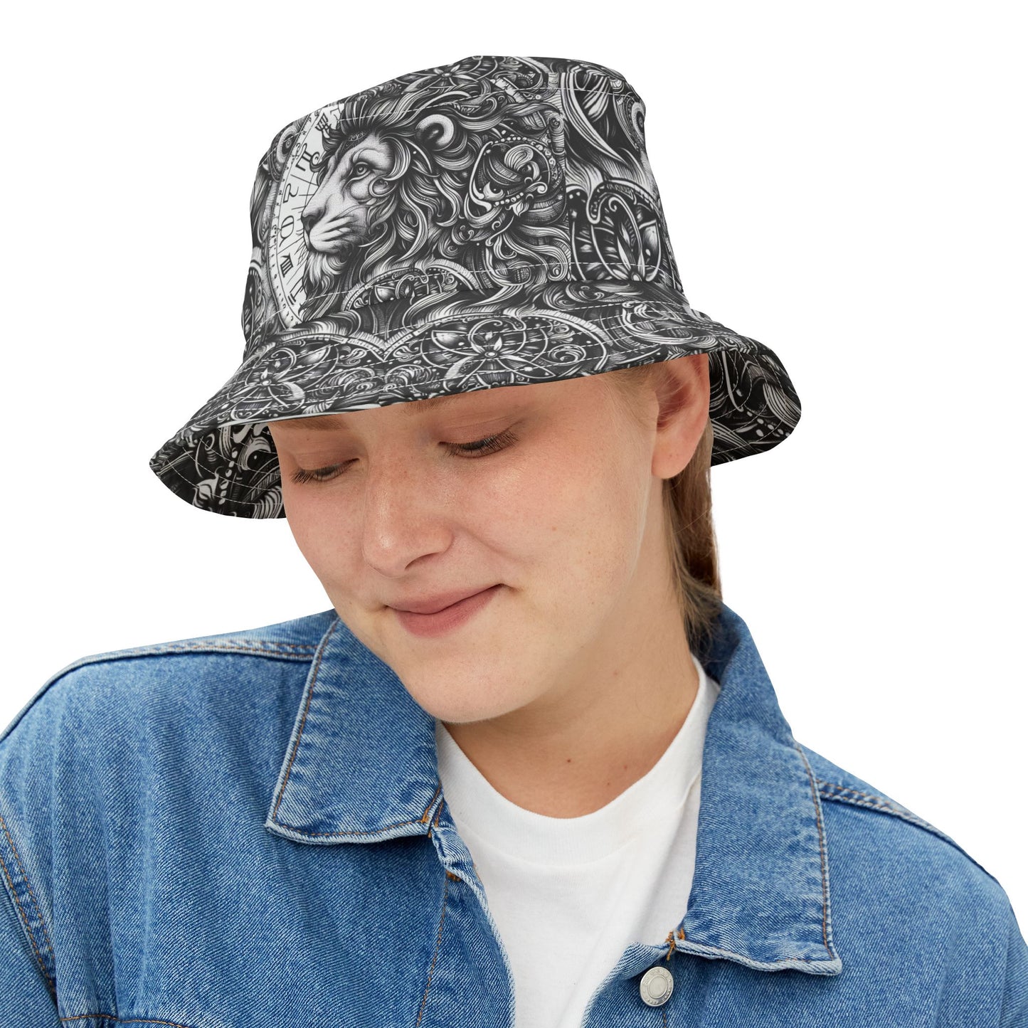 Leo Bucket Hat Gift Zodiac Friend Daughter Sister Unisex