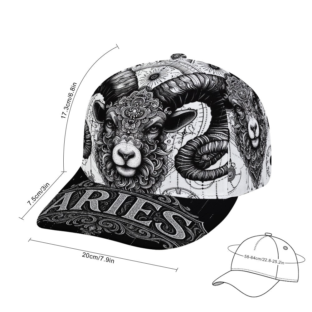 Aries Zodiac Trucker Hat, Aries Baseball Cap, Astrology Hat, Aries Gift