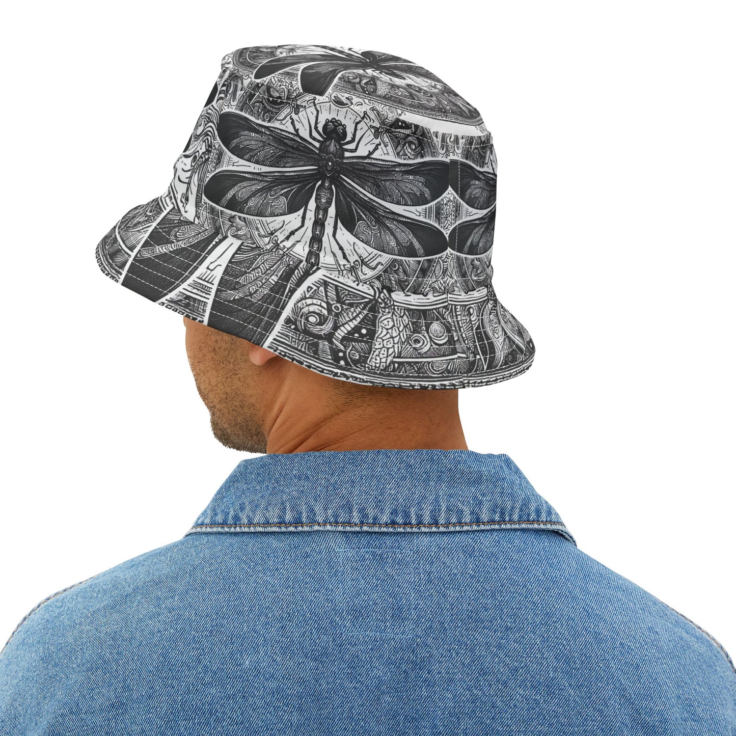 Dragonflies Bucket Hat Gift Friend Daughter Beach Fashion BOHO