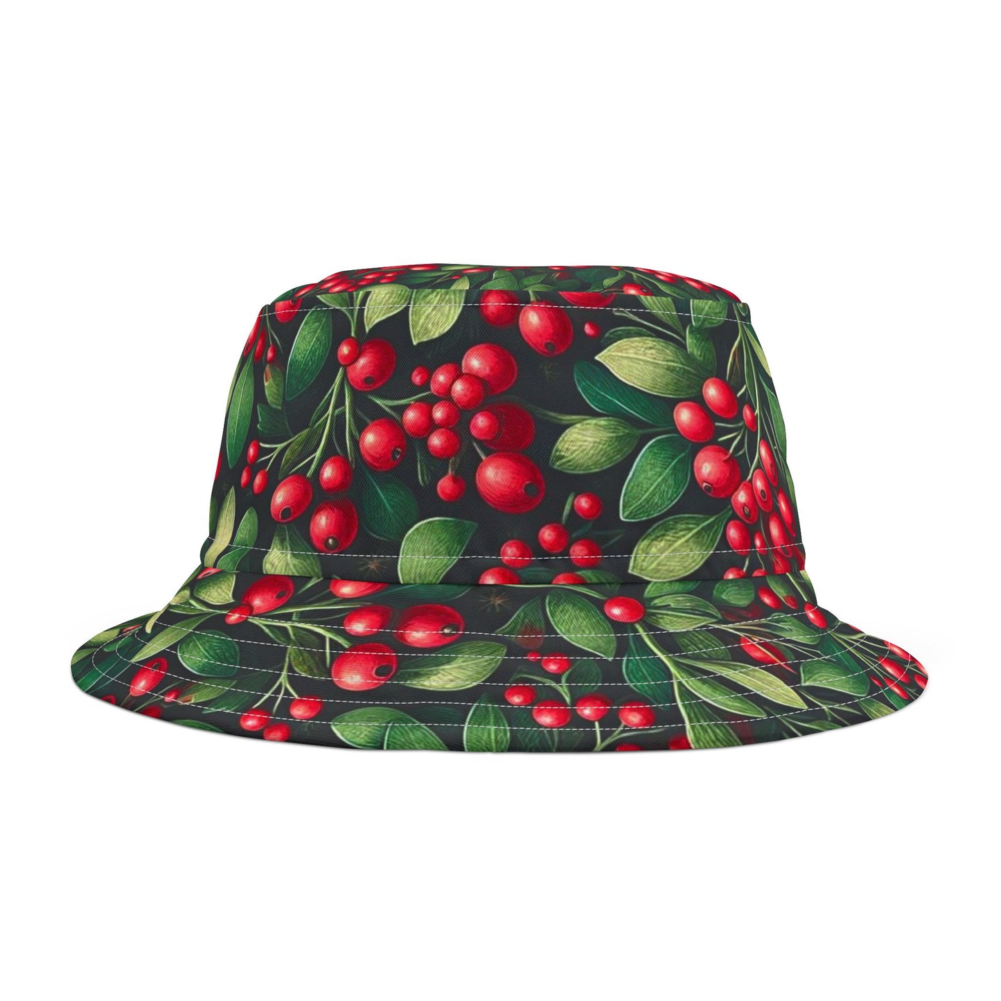 Mistletoe Bucket Hat Christmas Holiday Hat