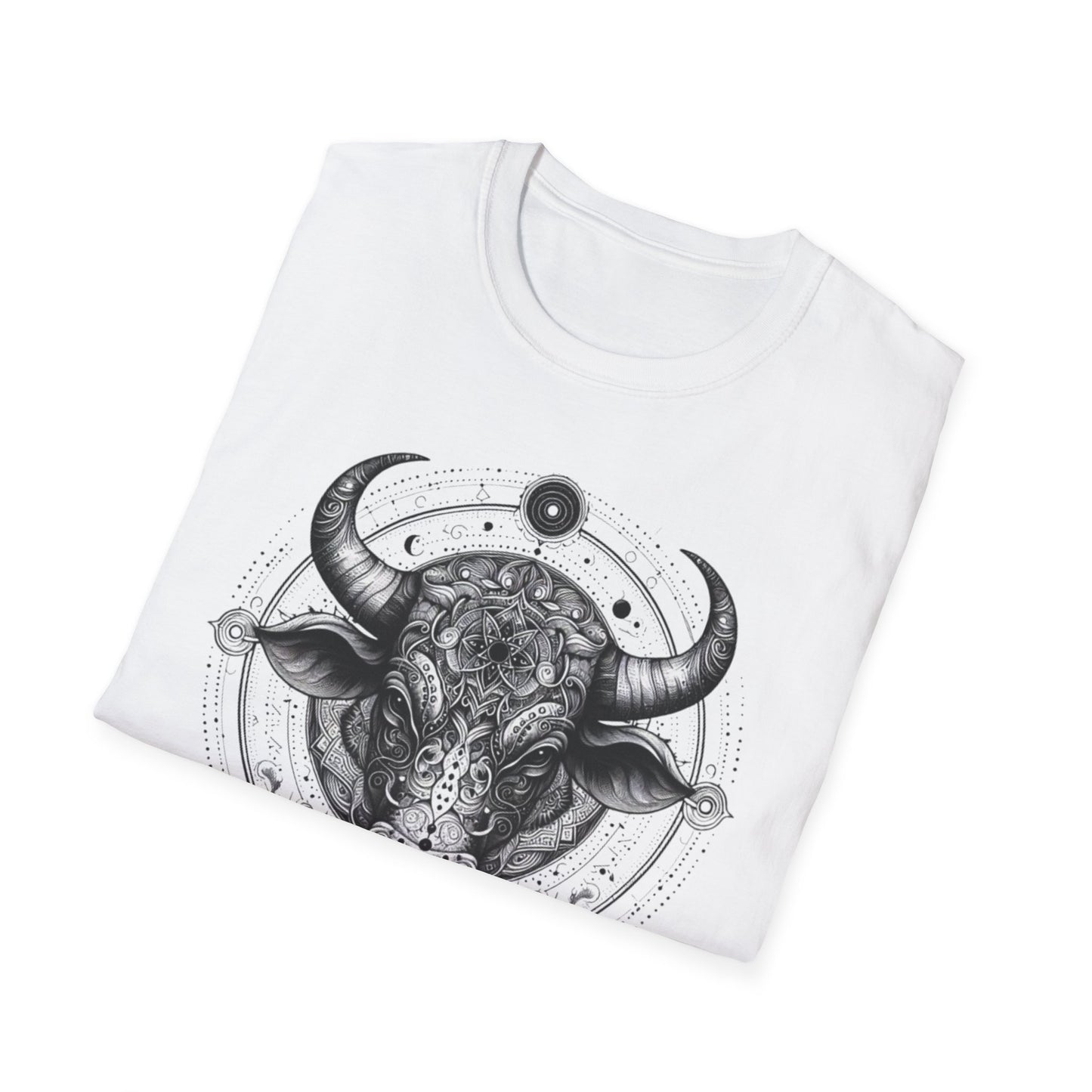 Taurus Zodiac Symbol Unisex T-Shirt - Birthday Gift for Sister Brother Mother Father - Boho Bohemian Style
