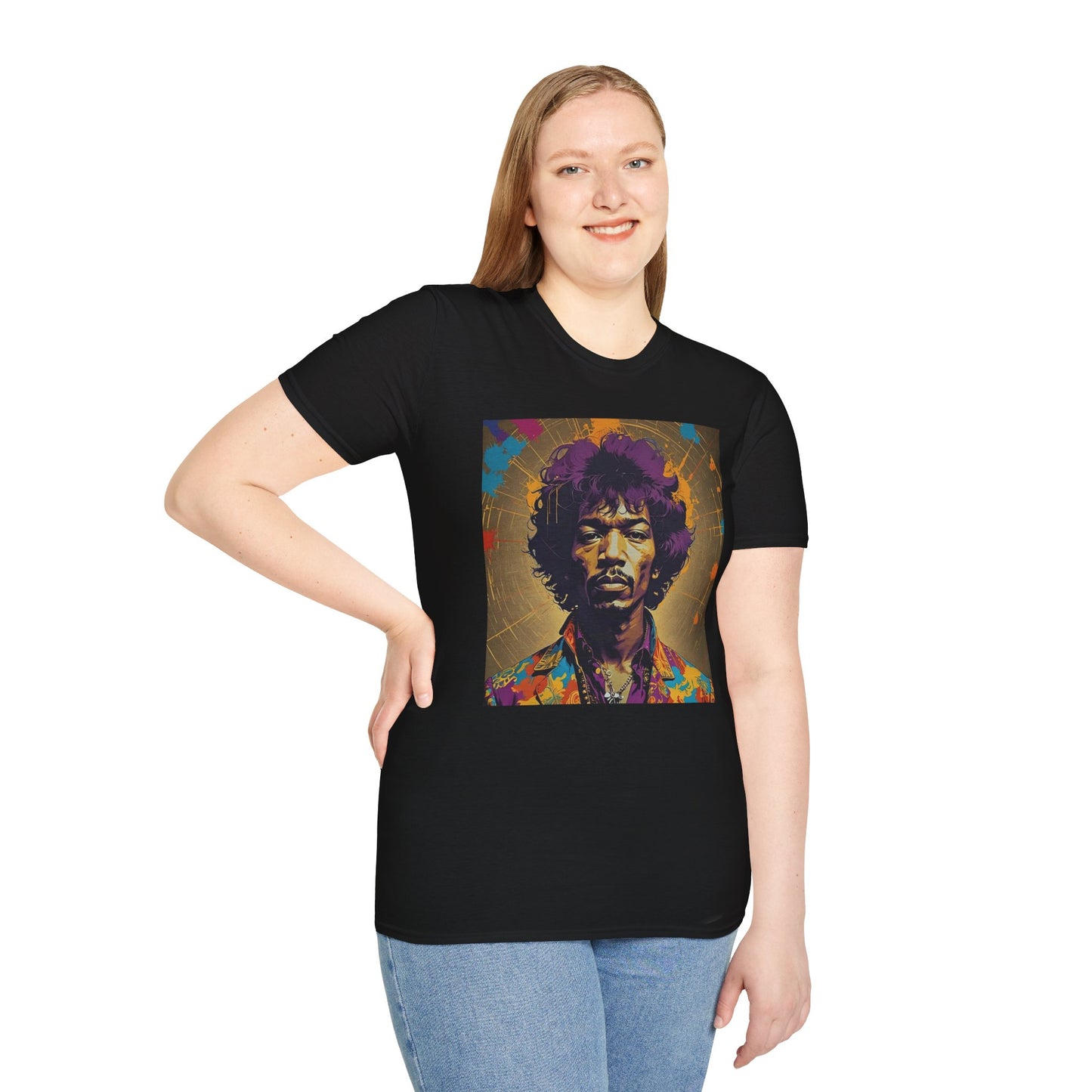 Jimmy Newest Unisex Softstyle T-Shirt. Vintage Style 1960’s Musician