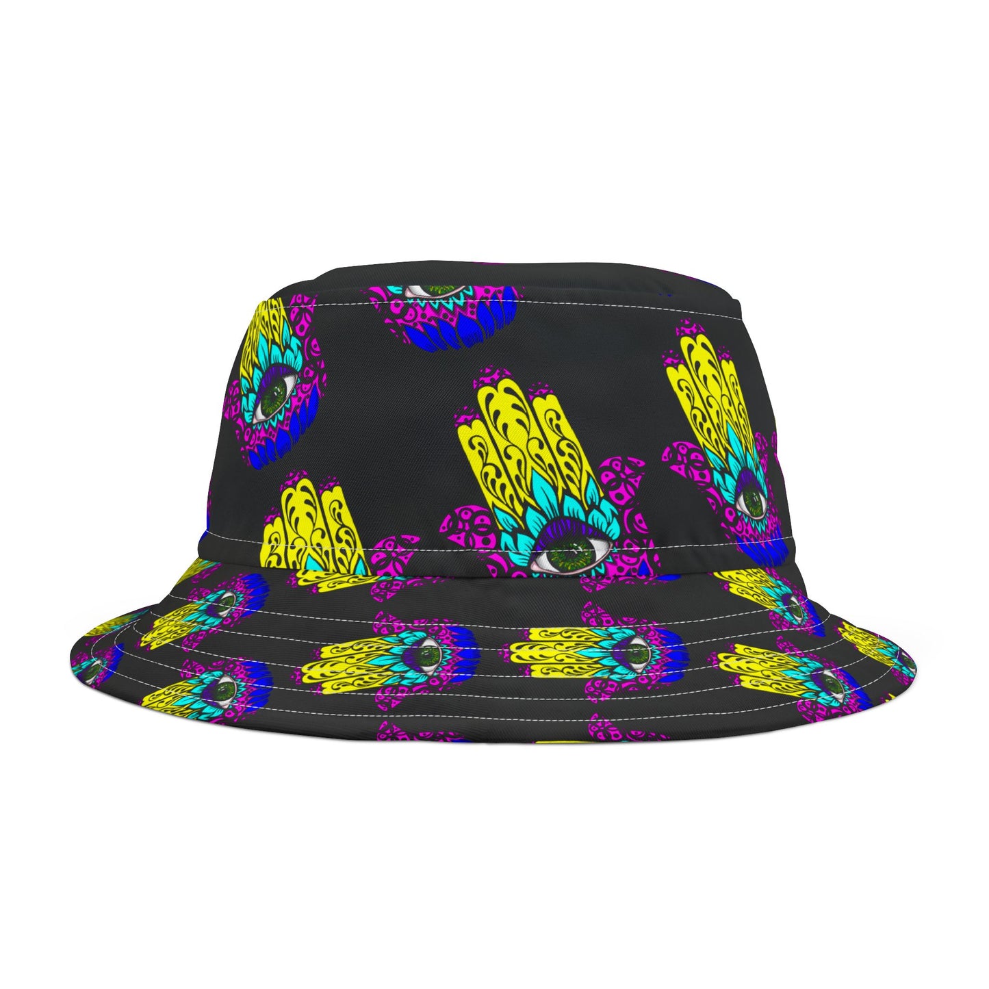 Bucket Hat Hamsa Hand of Fatima Good Luck Evil Eye Protection