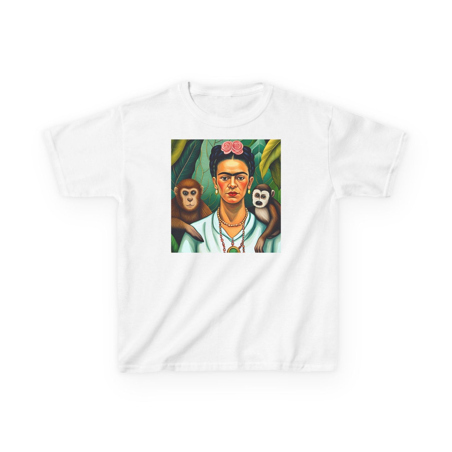 Frida Kahlo Kids Heavy Cotton™ Tee Mexican Artist Style Art Gift Children