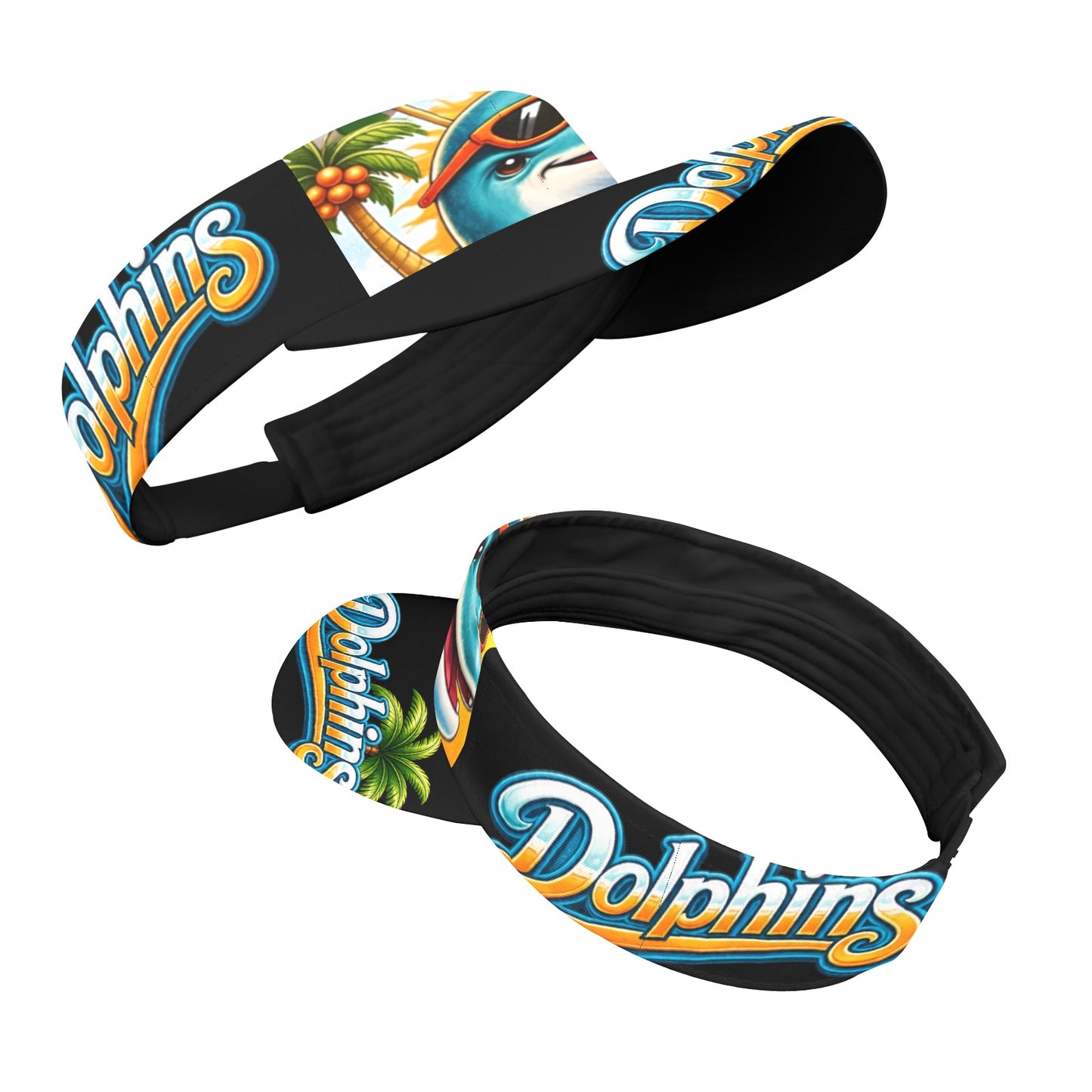 Miami Dolphins Sports Visor – Unisex Adjustable Sun Visor