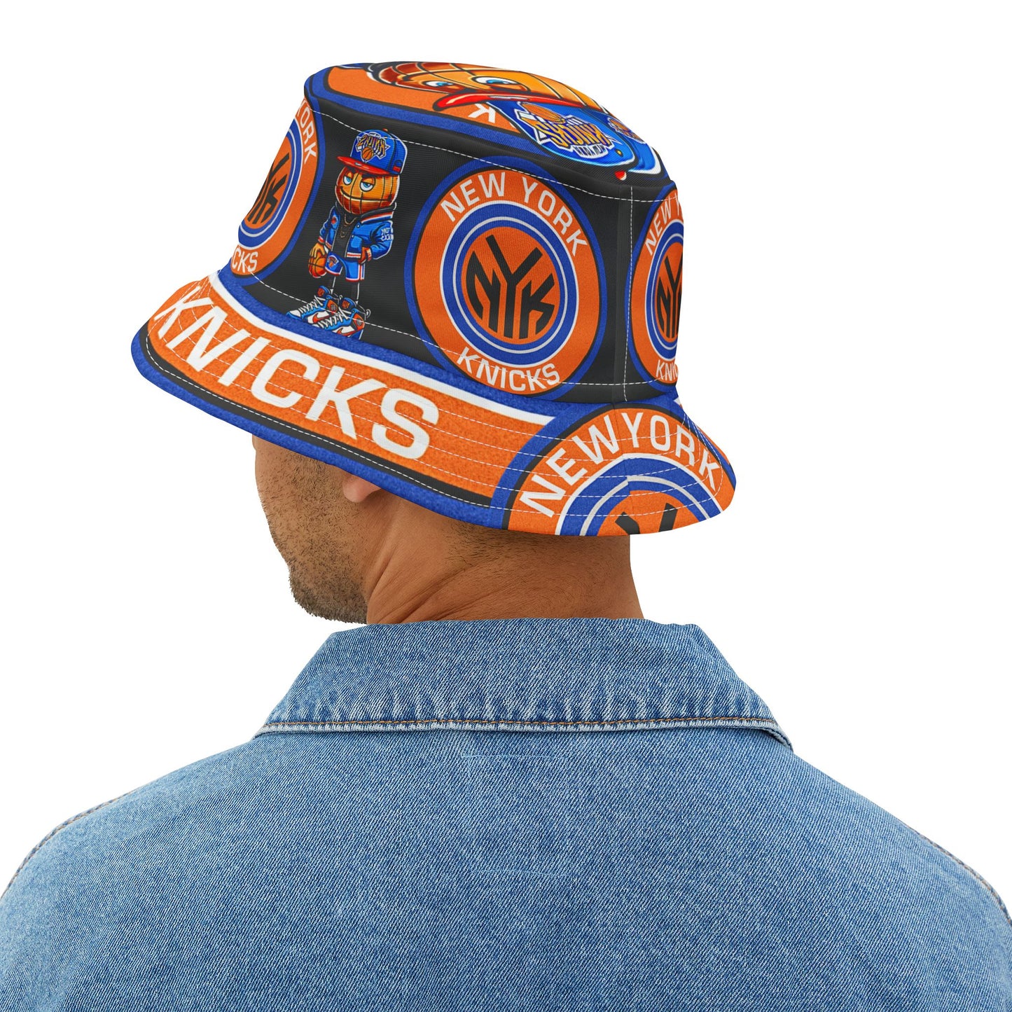 NY KNICKS Basketball Bucket Hat Gift Unisex Sports Team Fan