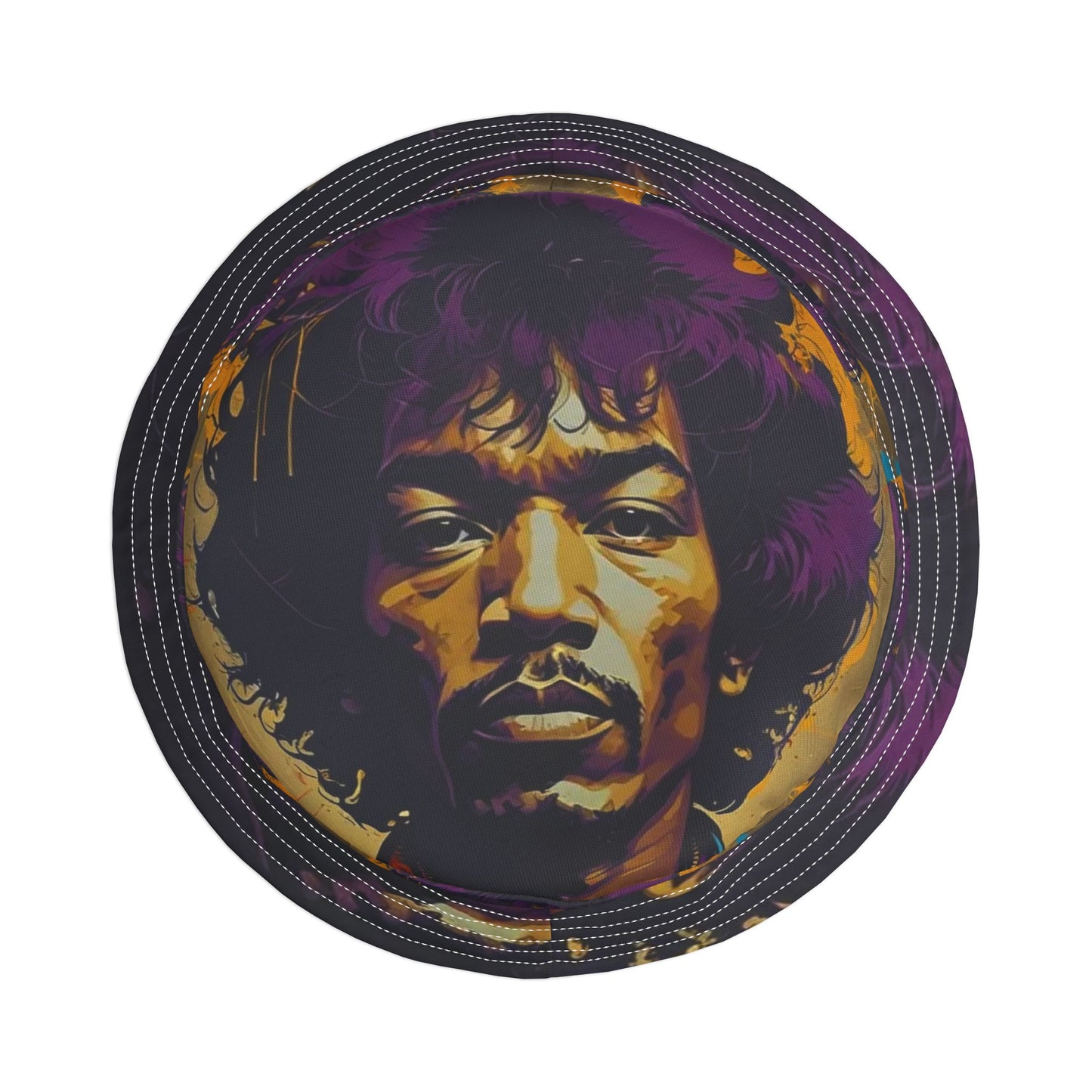 Jimmy Hendrix Bucket Hat Retro Style Musician Guitar 1960’s Hippy Boho Bohemian