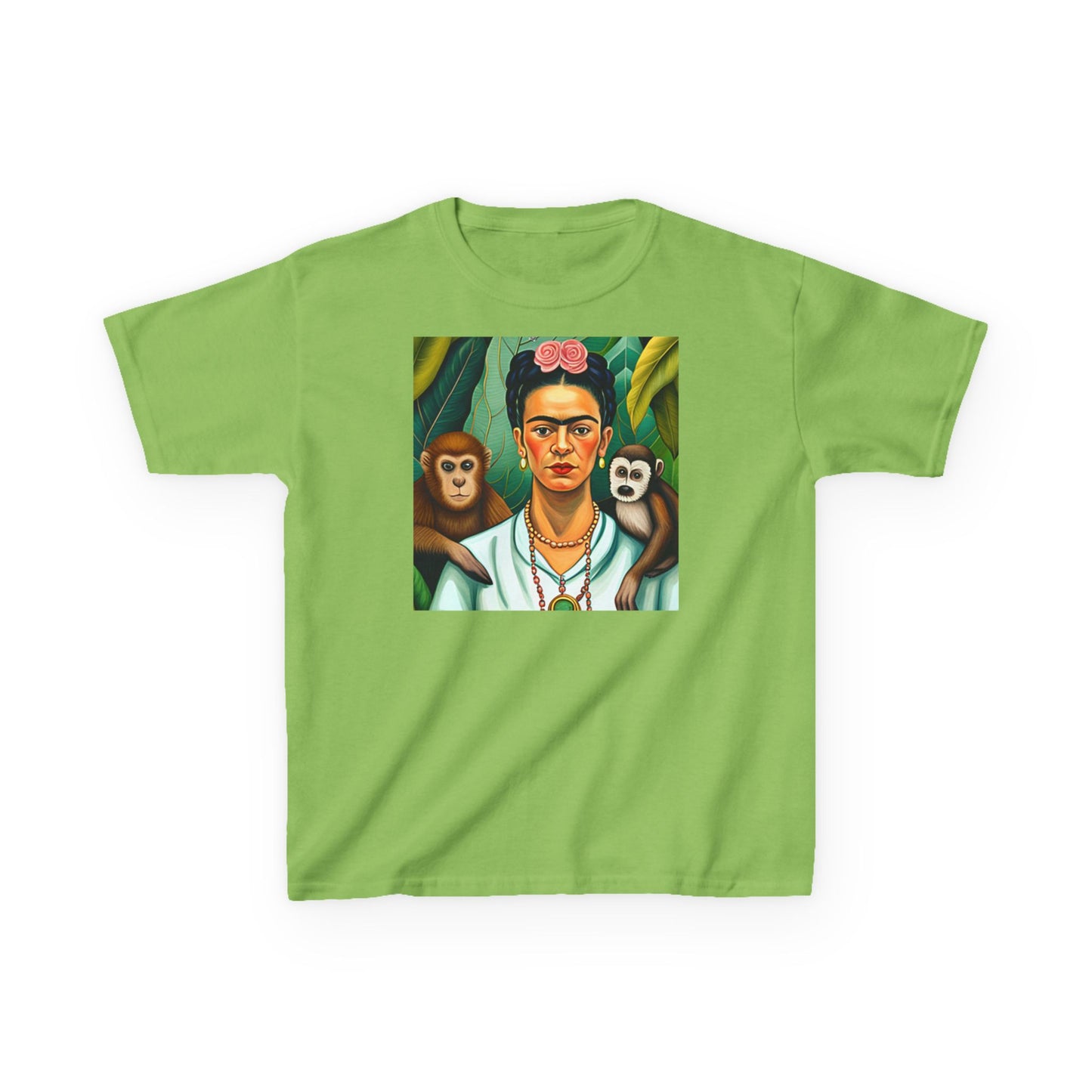Frida Kahlo Kids Heavy Cotton™ Tee Mexican Artist Style Art Gift Children