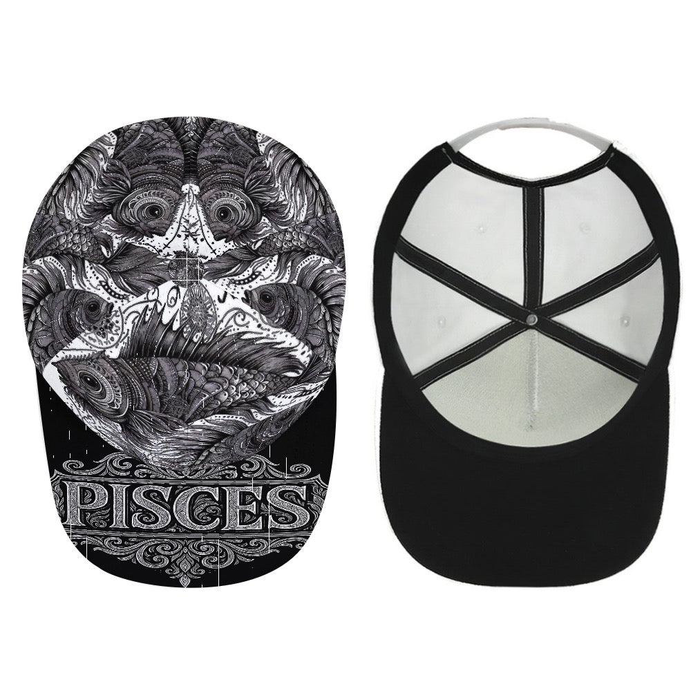 Pisces Zodiac Trucker Hat, Pisces Baseball Cap, Astrology Hat, Pisces Gift