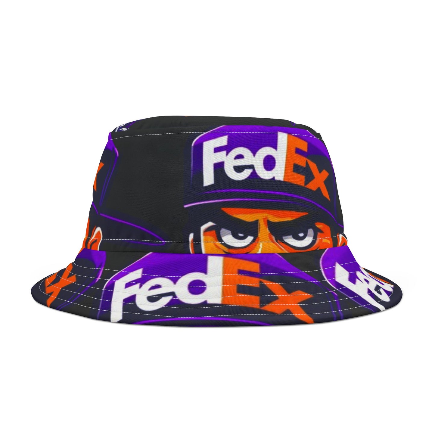 FedEX Black Background Bucket Hat