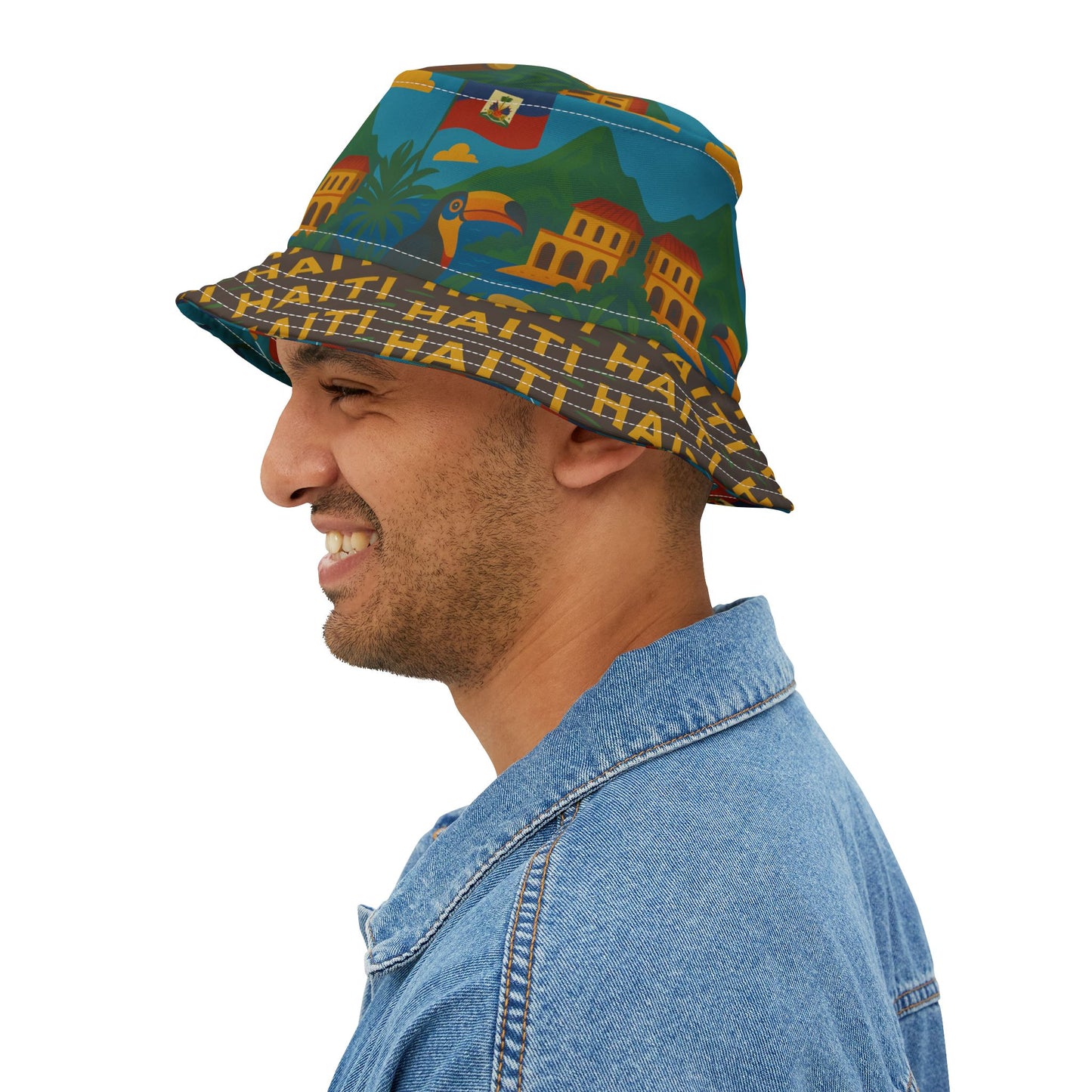 Haiti Bucket Hat Gift for Her Him Country Fashion