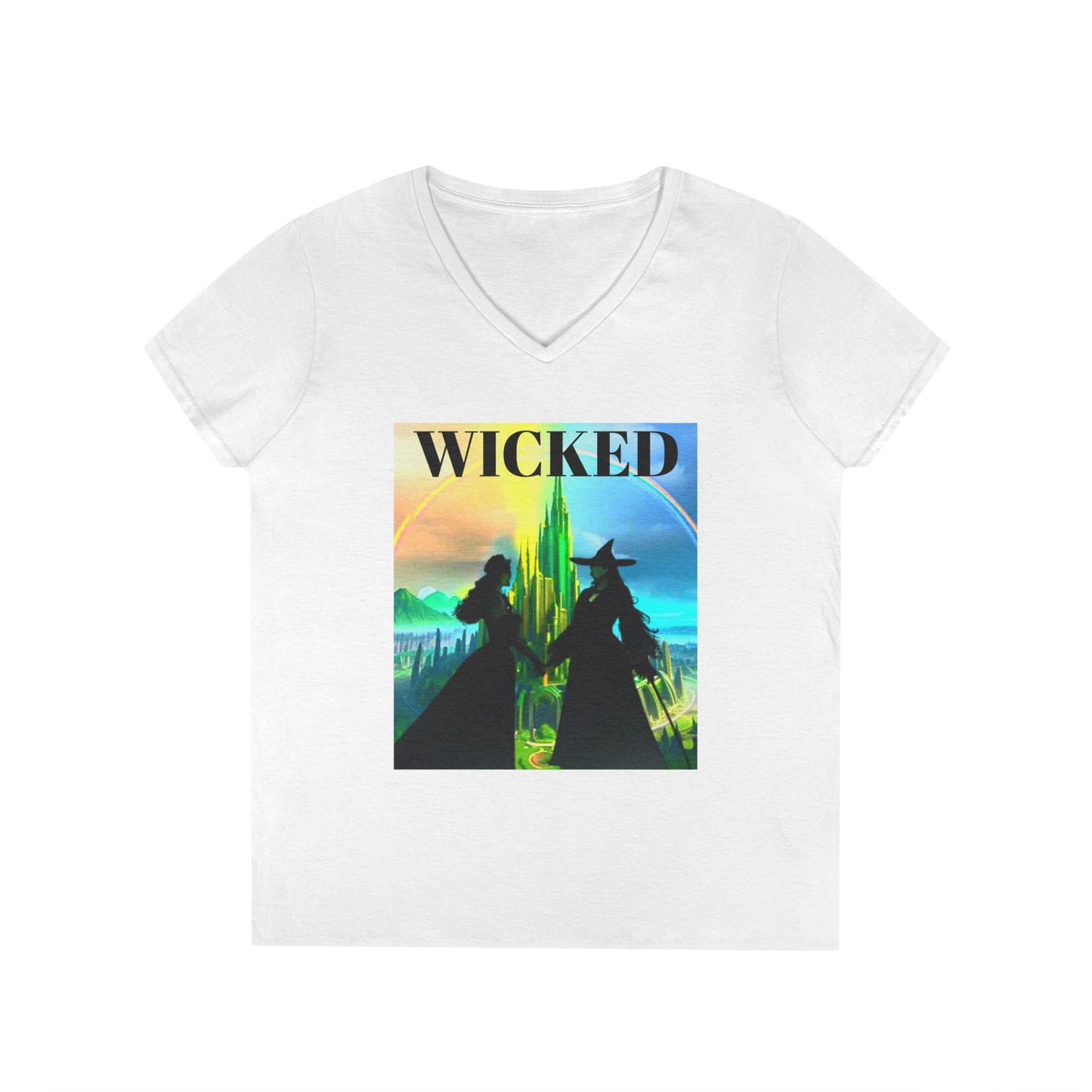 Wicked Ladies' V-Neck T-Shirt Movie Musical Inspired Tee Gift