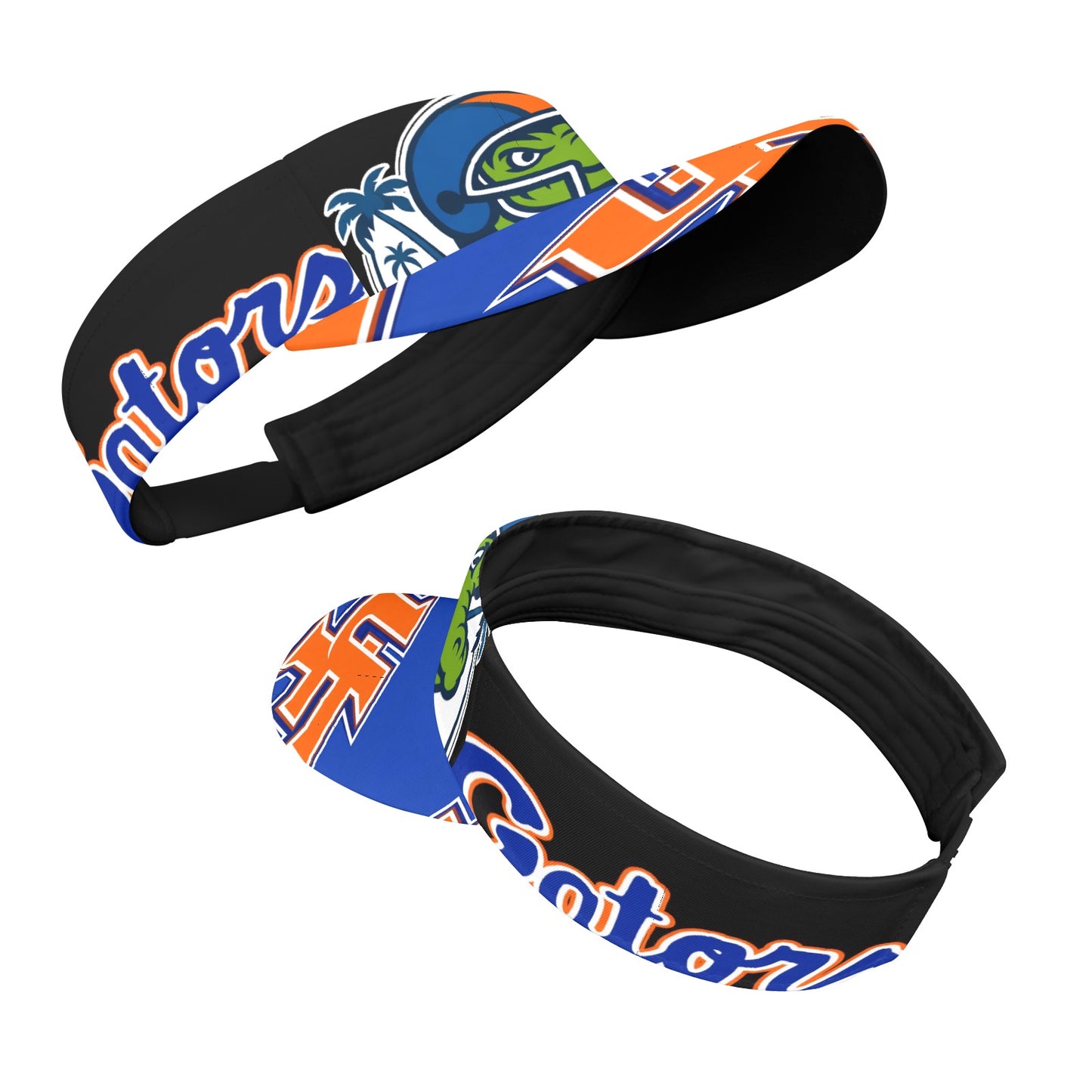 Gators Sports Visor Orange and Blue Brim