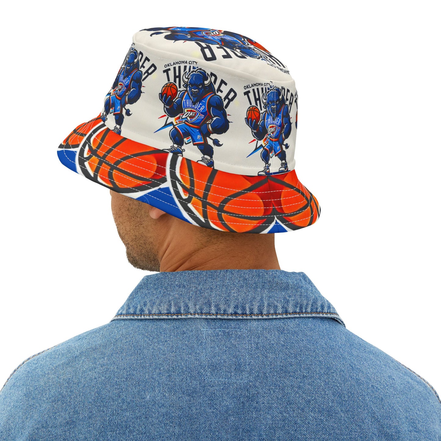 Oklahoma City Thunder Basketball Bucket Hat Unisex Gift