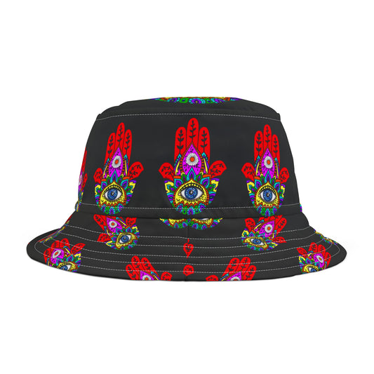 Bucket Hat (AOP) Hamsa Evil Eye Protection Hand of Fatima