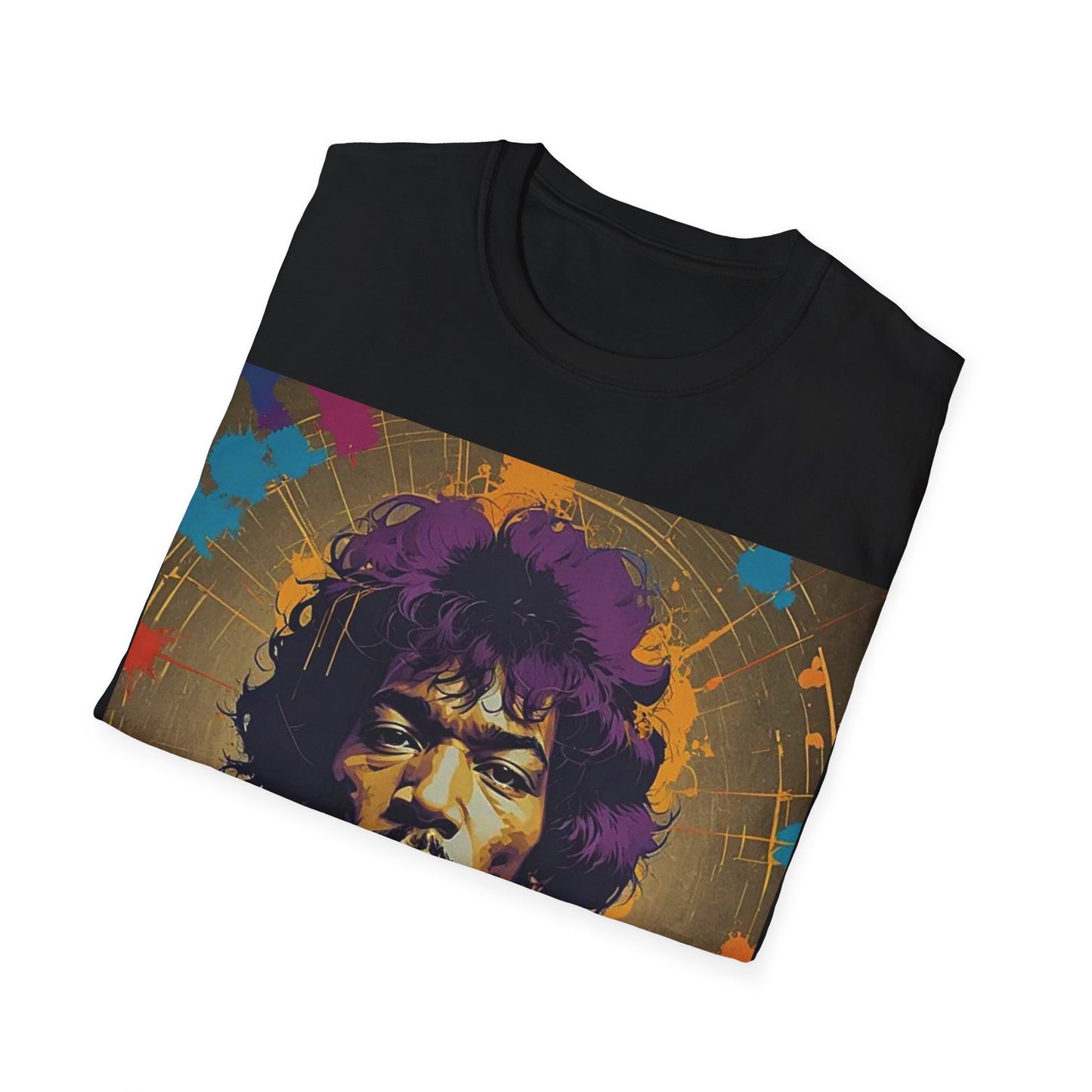 Jimmy Hendrix Newest Unisex Softstyle T-Shirt Retro Vintage Style 1960’s Musician