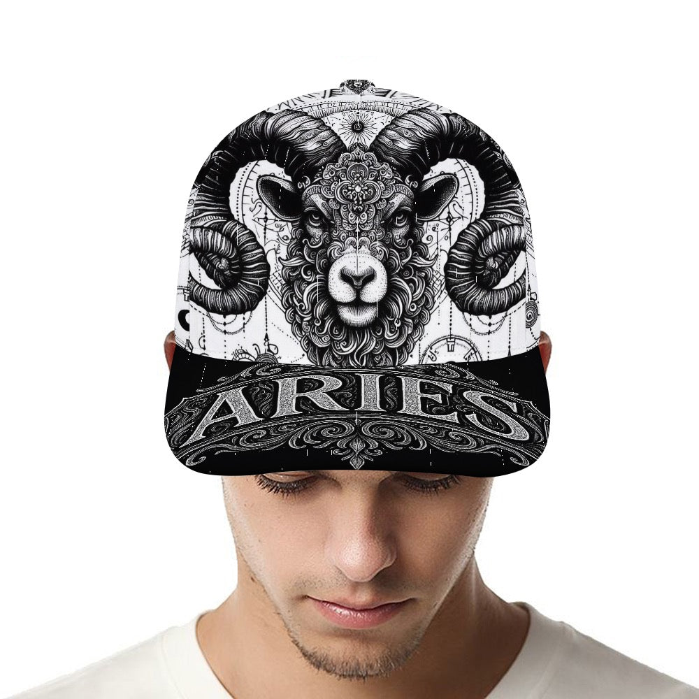 Aries Zodiac Trucker Hat, Aries Baseball Cap, Astrology Hat, Aries Gift