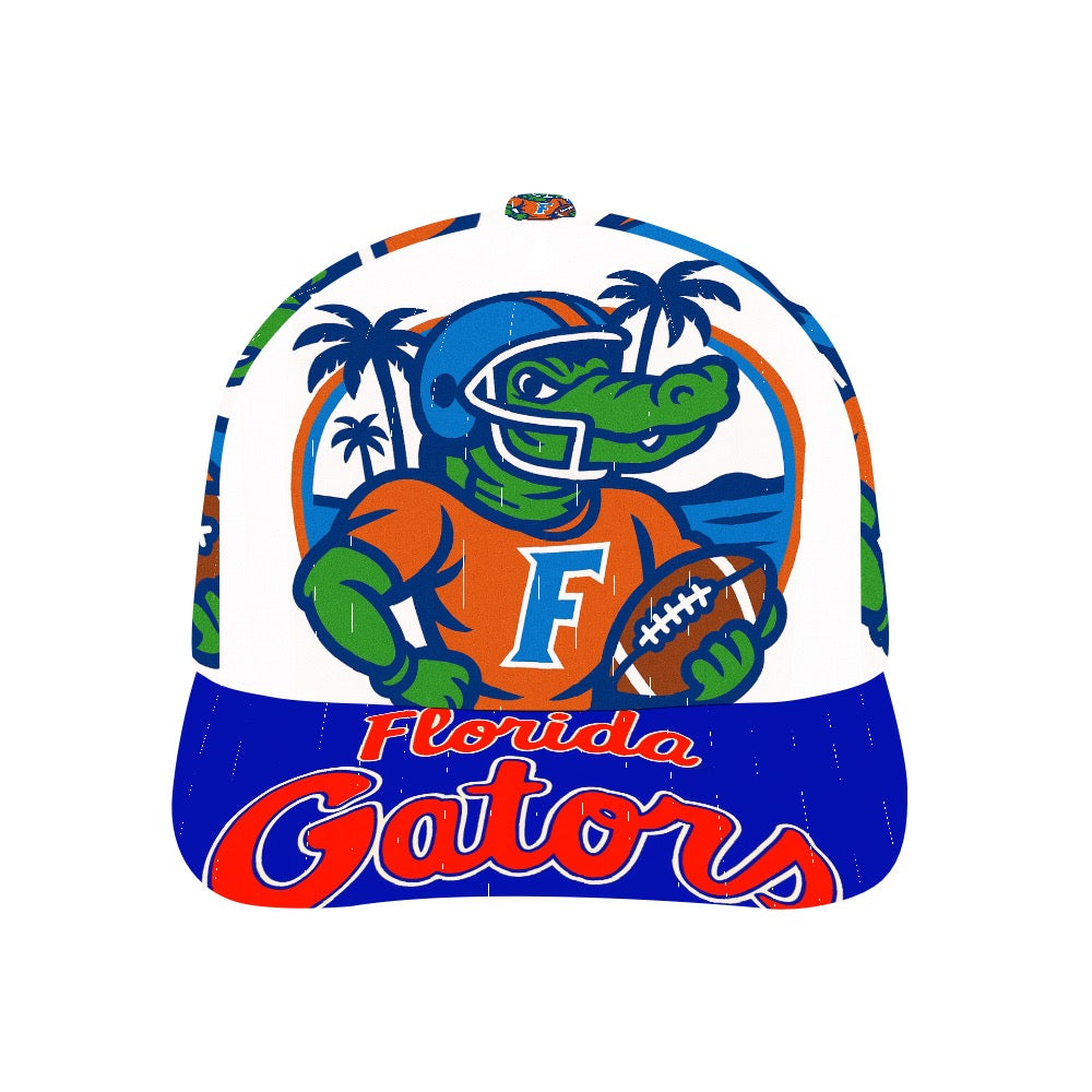 Florida Gators Trucker Hat, UF Gators Baseball Cap, Blue Brim