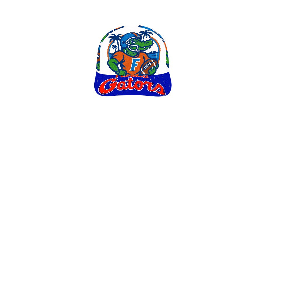 Florida Gators Trucker Hat, UF Gators Baseball Cap, Blue Brim