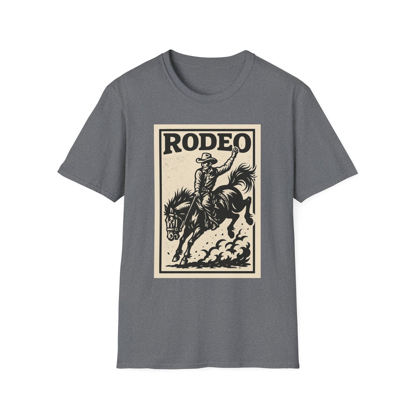 Rodeo Unisex Softstyle T-Shirt Cowboy Shirt Tee Western