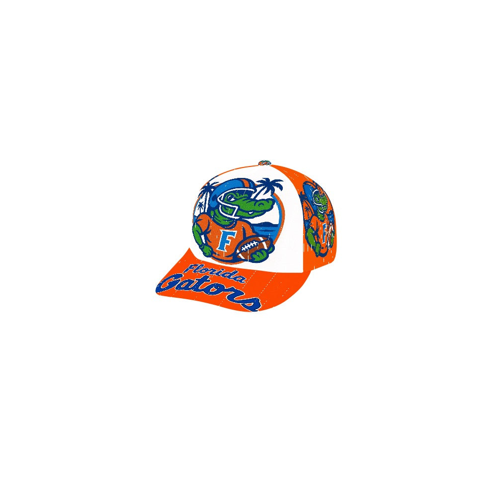 Florida Gators Trucker Hat, UF Gators Baseball Cap, Orange Brim