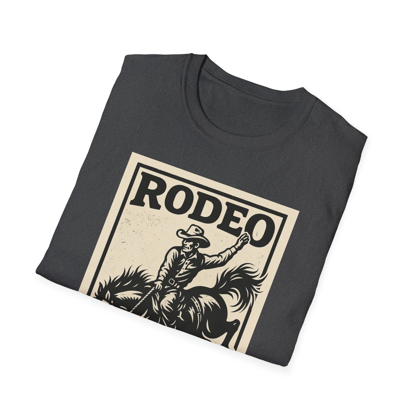 Rodeo Unisex Softstyle T-Shirt Cowboy Shirt Tee Western